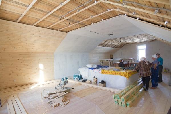 Как сделать крышу с мансардой для бани Как сделать крышу с мансардой для бани