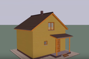 Проекты деревянных бань с мансардой