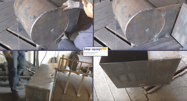 Как сварить печь для бани из трубы Как сварить печь для бани из трубы
