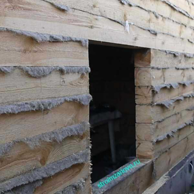 Окосячка в деревянном доме  
Окосячка в деревянном доме