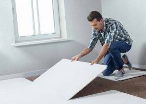 Выравнивание основание стяжкой или суперполом от Кнауф