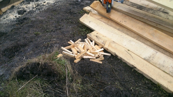 Продолжаем строительство бани весной Продолжаем строительство бани весной