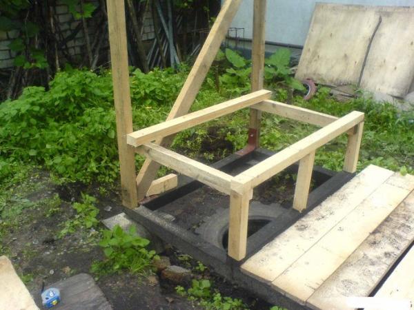 Как сделать туалет в бане Как сделать туалет в бане