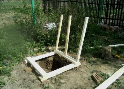 Туалет на даче своими руками. Поэтапное фото