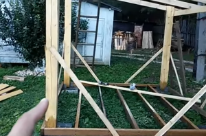 Беседки для дачи своими руками простые: стальные, деревянные, каменные Беседки для дачи своими руками простые: стальные, деревянные, каменные