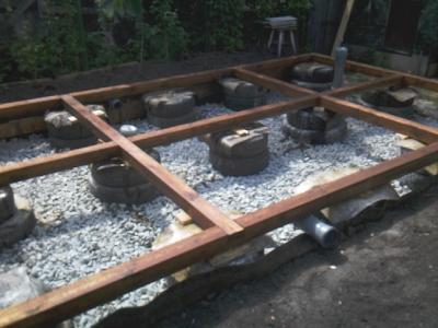 Фундамент из автомобильных покрышек своими руками Фундамент из автомобильных покрышек своими руками