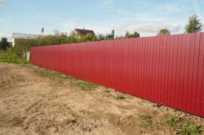 Как построить забор из профлиста своими руками: этапы подготовки и видео пример самостоятельного строительства забора из профлиста