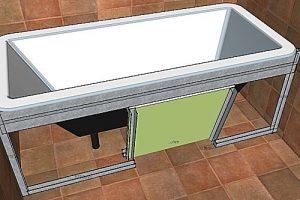 Экран для ванны своими руками