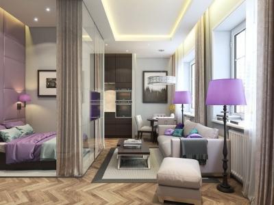 Дизайн однокомнатной квартиры 35 кв. м – фото, лучшие варианты планировок