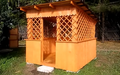 Беседки для дачи своими руками простые: стальные, деревянные, каменные Беседки для дачи своими руками простые: стальные, деревянные, каменные