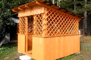 Беседки для дачи своими руками простые: стальные, деревянные, каменные Беседки для дачи своими руками простые: стальные, деревянные, каменные