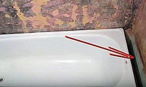 Как заделать стык между ванной и стеной Как заделать стык между ванной и стеной