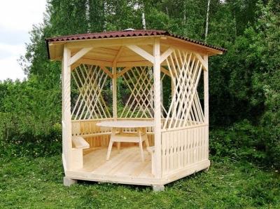 Беседки для дачи своими руками простые: стальные, деревянные, каменные Беседки для дачи своими руками простые: стальные, деревянные, каменные