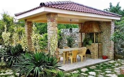 Беседки для дачи своими руками простые: стальные, деревянные, каменные Беседки для дачи своими руками простые: стальные, деревянные, каменные