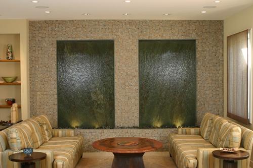 Водяная стена в  интерьере Водяная стена в  интерьере