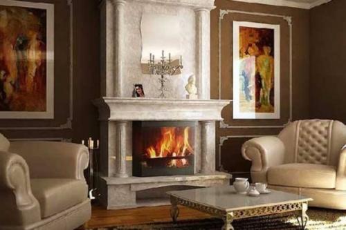 Виды каминов в интерьере