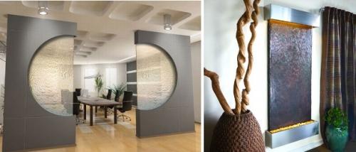 Водяная стена в  интерьере Водяная стена в  интерьере