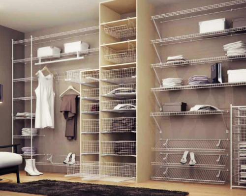 Виды гардеробных систем