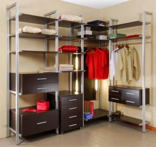 Виды гардеробных систем