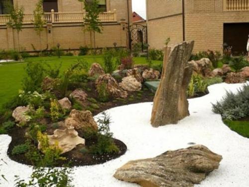 Мраморная крошка в ландшафтном дизайне Мраморная крошка в ландшафтном дизайне