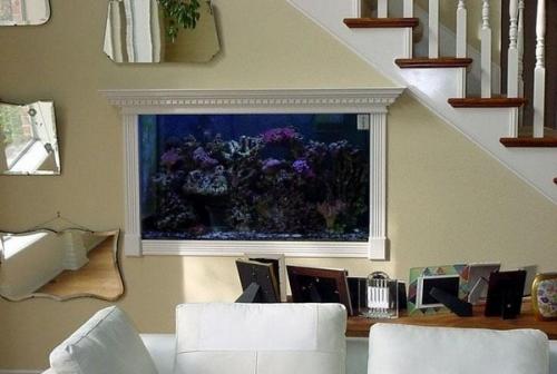 Аквариум в интерьере гостиной Аквариум в интерьере гостиной