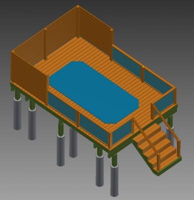 Деревянная терраса вокруг бассейна: проект деревянной террасы, подготовительные этапы и укладки своими руками Деревянная терраса вокруг бассейна: проект деревянной террасы, подготовительные этапы и укладки своими руками