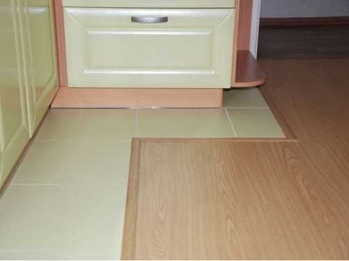 Как соединить плитку и линолеум Как соединить плитку и линолеум