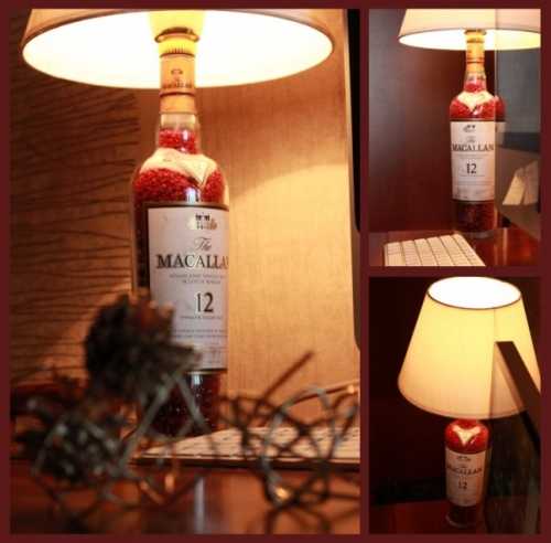 Декор из стеклянных бутылок Декор из стеклянных бутылок