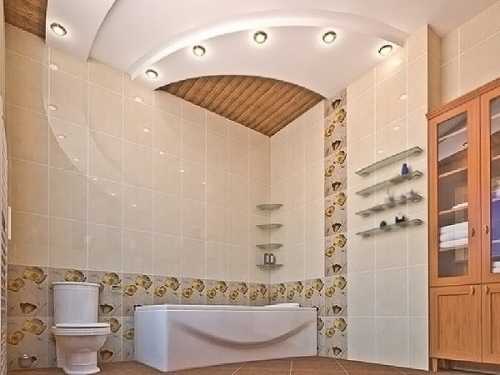 Какой потолок выбрать для ванной комнаты Какой потолок выбрать для ванной комнаты