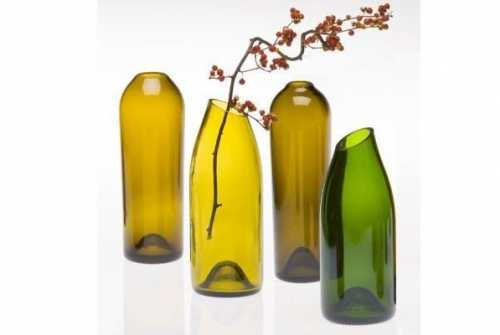 Декор из стеклянных бутылок Декор из стеклянных бутылок