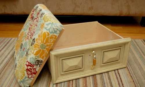 Как сделать пуф из старого ящика Как сделать пуф из старого ящика