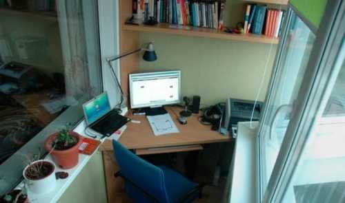 Как сделать кабинет на балконе Как сделать кабинет на балконе