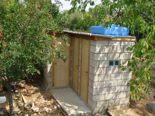 Строим летний душ Строим летний душ