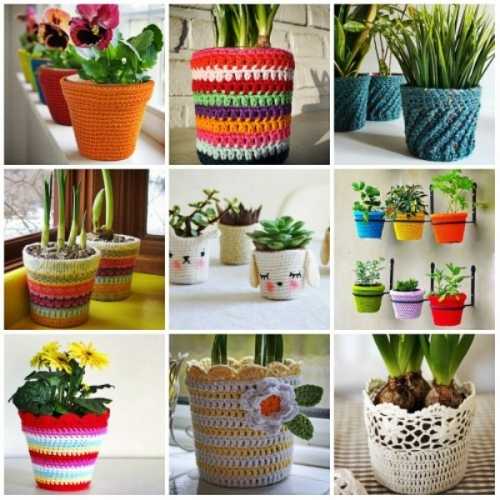 Декор цветочных горшков Декор цветочных горшков