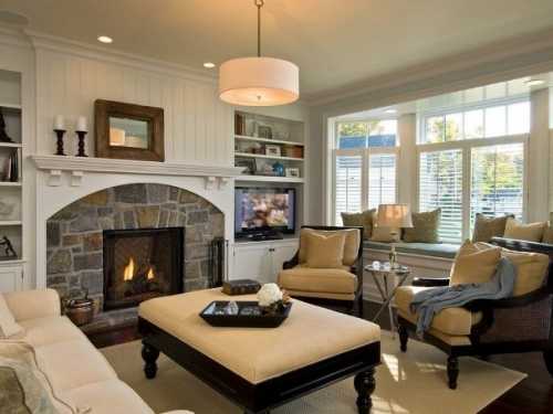 Американский стиль в интерьере гостиной Американский стиль в интерьере гостиной