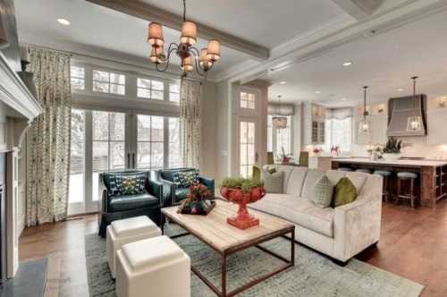 Американский стиль в интерьере гостиной Американский стиль в интерьере гостиной