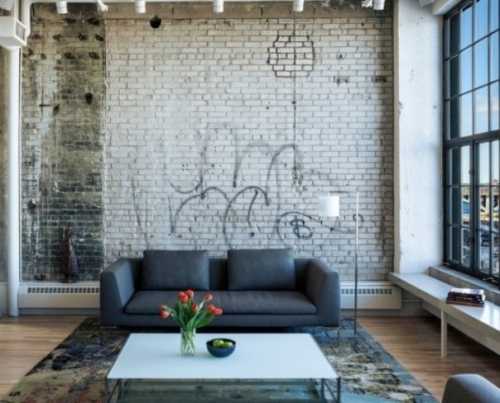 Индустриальный стиль в интерьере комнаты Индустриальный стиль в интерьере комнаты