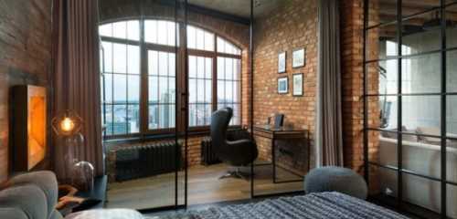 Индустриальный стиль в интерьере комнаты Индустриальный стиль в интерьере комнаты