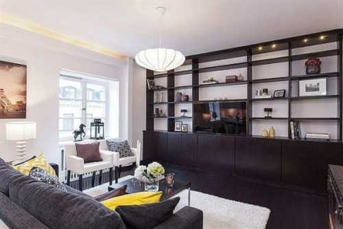 Интерьер комнаты в стиле контемпорари