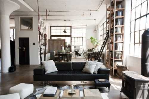 Индустриальный стиль в интерьере комнаты Индустриальный стиль в интерьере комнаты