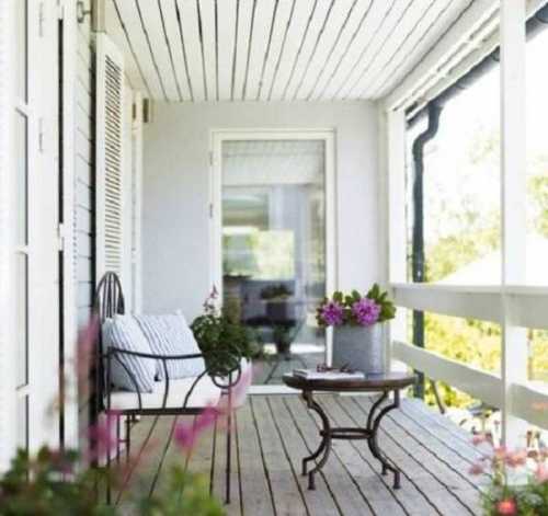 Балкон в стиле Прованс: правила оформления