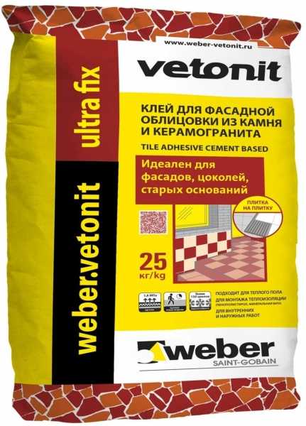 Морозостойкий плиточный клей для наружных работ Морозостойкий плиточный клей для наружных работ