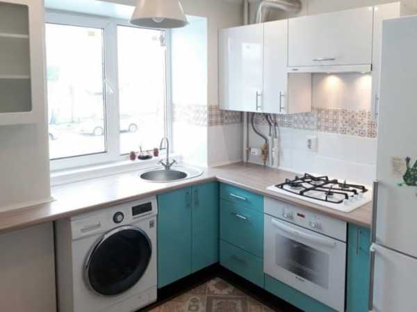 Кухня в хрущевке с газовой колонкой: варианты размещения, 37 фото