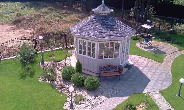 Строительство беседок. Формы, виды, назначение и правила строительства