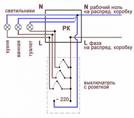 Как выбрать и правильно подключить трехклавишный выключатель Как выбрать и правильно подключить трехклавишный выключатель